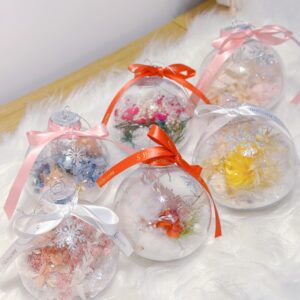S Blossom Christmas Baubles – Set of 6